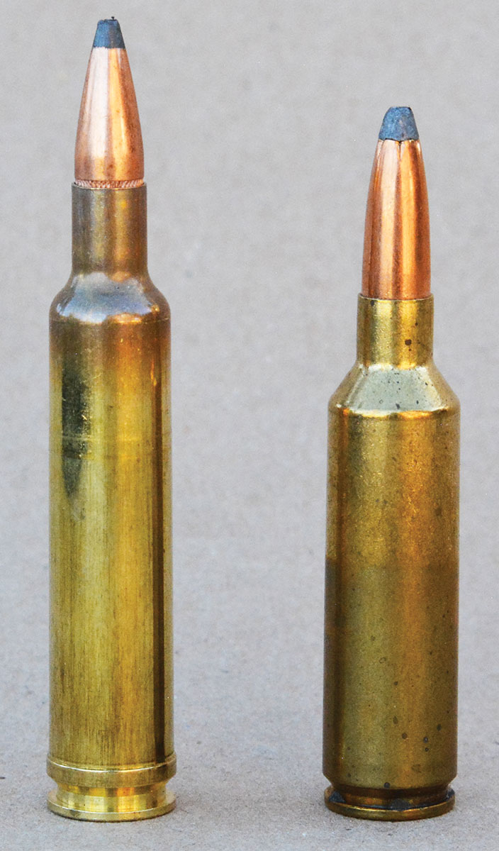 The 270 Weatherby Magnum (left) still outperforms the more modern 270 WSM (right).
